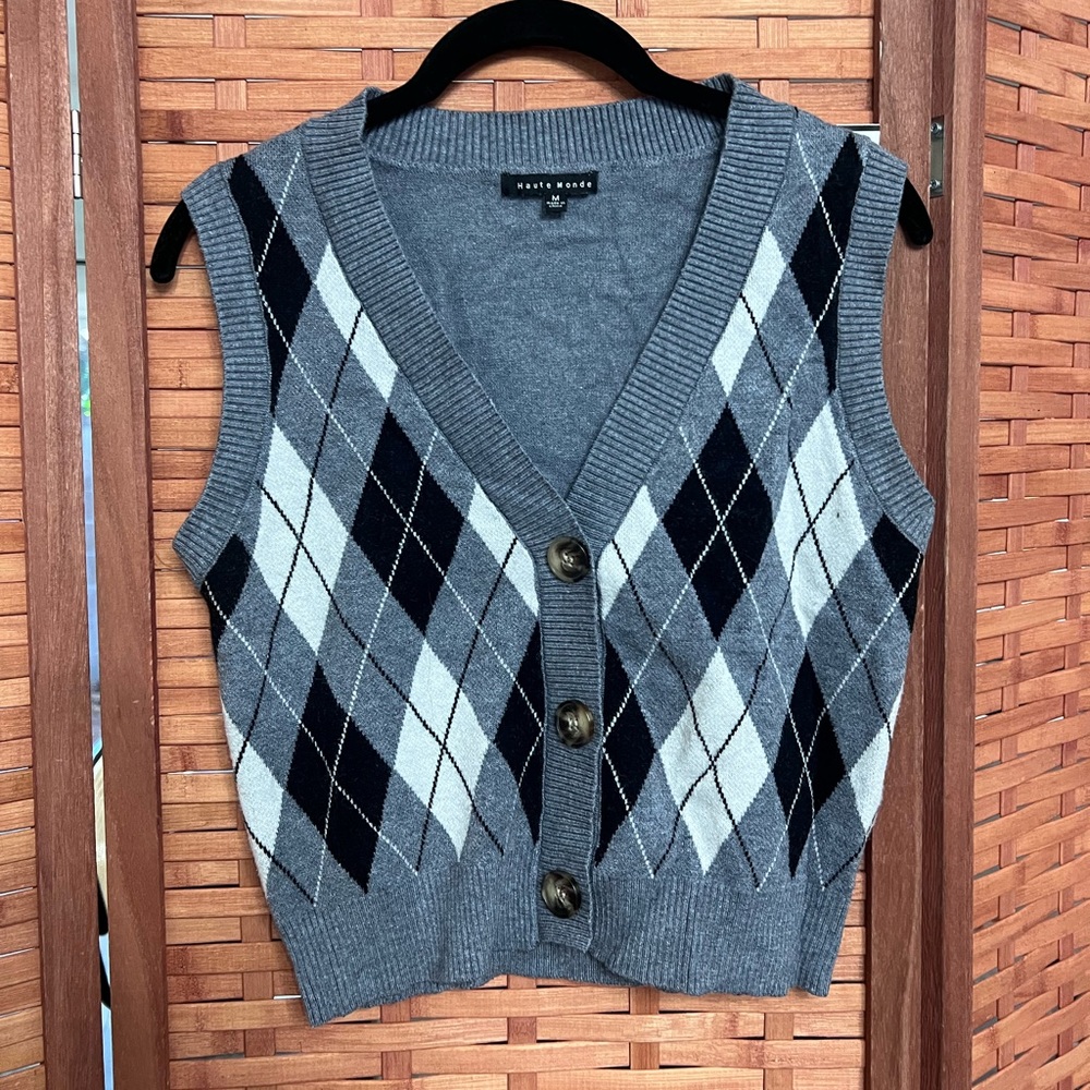Argyle sweater vest